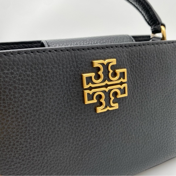 Tory Burch Britten Micro Satchel 145357 Moose - Picture 8 of 12